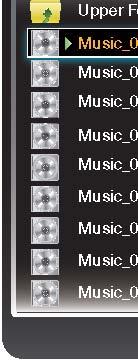 Support Music Playing Music 1 Press the / / / button to select the desired Music in the file list. 2 Press the ENTER [ ] button.