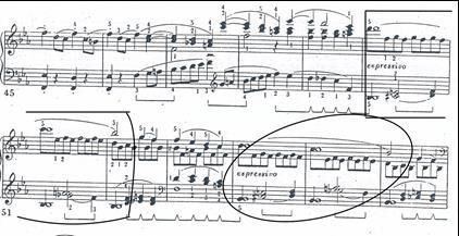 From Figure 13, it can be found that in People s Music edition, both of the two sections consist of two repeated phrases with some varieties, and the