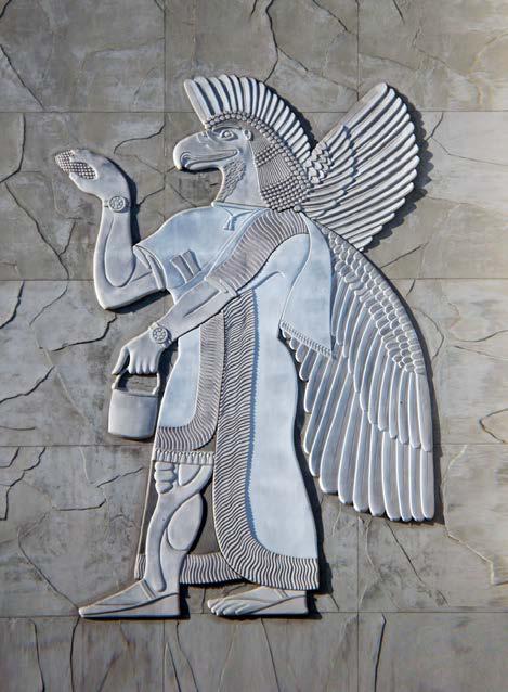 bas-relief of mythological animals