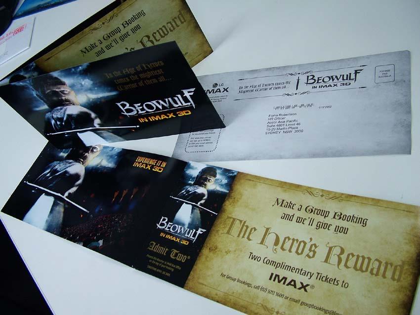 COUNTDOWN TO BATTLE: Day of Film Release 29 November 2007 Group Sales Direct Mail Landed on desks on 29