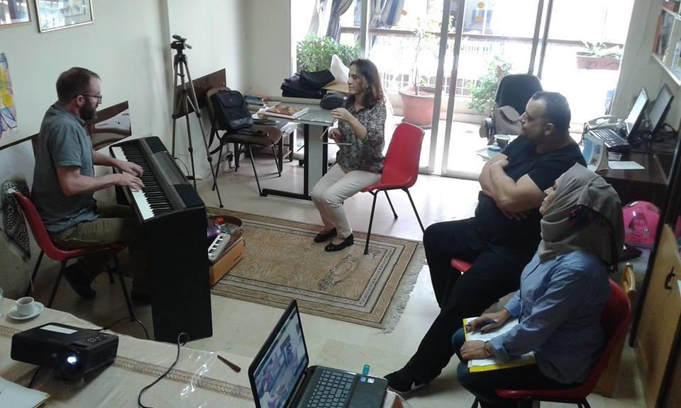 II - Music Therapy programme The MT programme has garanteed clinical music therapy for 26 children through treatment given by the local music therapists in Beirut, Saida and Beddawi FGCs, supported