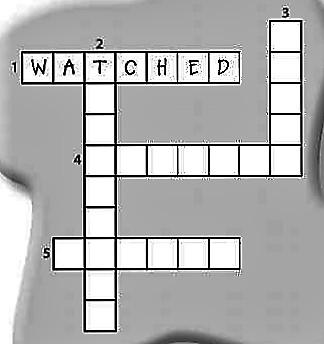 Complete the crossword. Write the past simple of the verbs 1. On Friday night, I (watch) TV. 2. My grandad (travel) around Mexico on a motorbike when he was young. 3.
