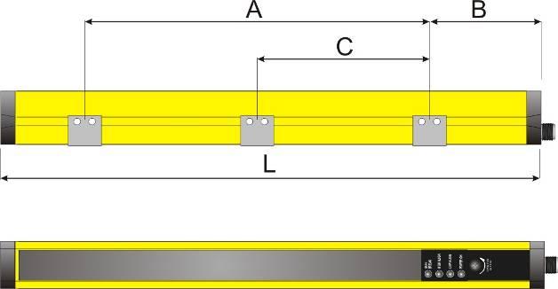 Rigid fixing brackets can be used where no large mechanical compensation is required during the alignment operation.