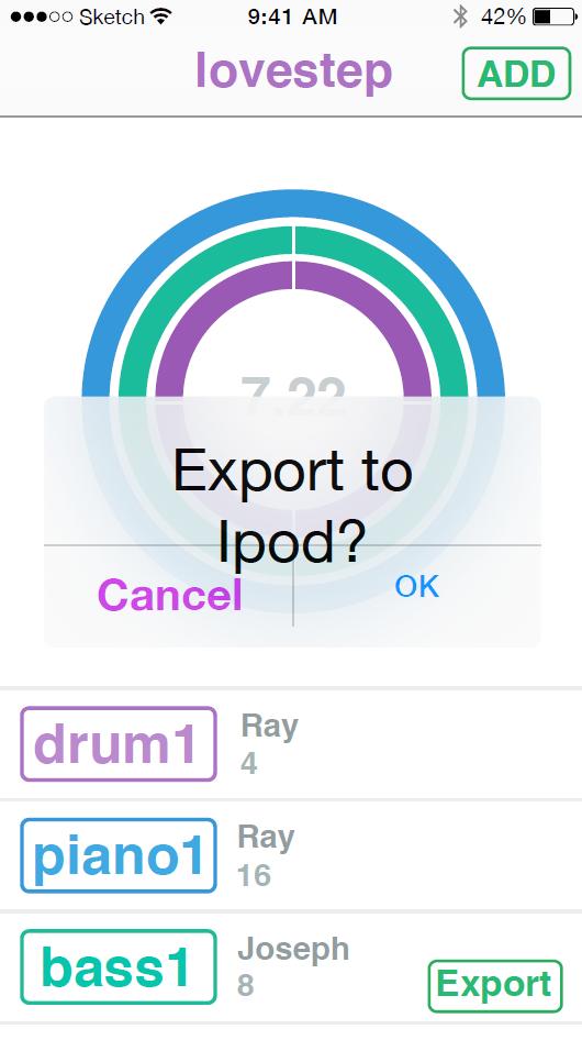 EXPORT FUNCTIONALITY: Exporting a finished song is now a much simpler process.
