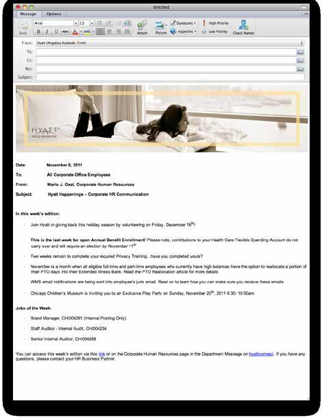 10.9 e-mail template gold passport e-mail template 91 HOW TO USE: The new e-mail template includes a header image which can be used for e-mail announcements/communications.