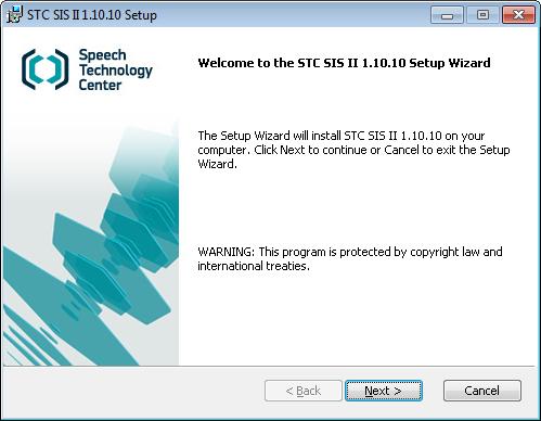 Figure 2 Main window of the installation program In welcome window (Figure 3) click Next> and