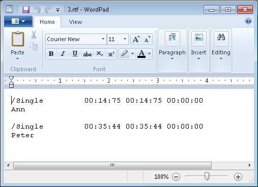 Figure 48 Dialog box of the exported properties 3) If you continue copying, in the next dialog box select the encoding that allows reading the copied text. In this case, encoding is set by default.