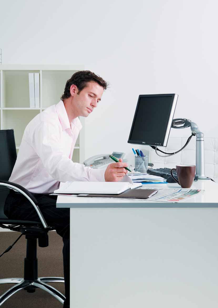 Free up space Use desk space more efficiently In most offices space is like time there s never enough. That s why the ellipta arm is designed to reduce the amount of desk space taken up by monitors.