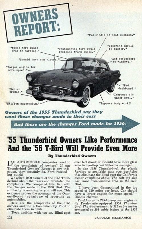 that killed the two seater T-Bird for 1958 and went for