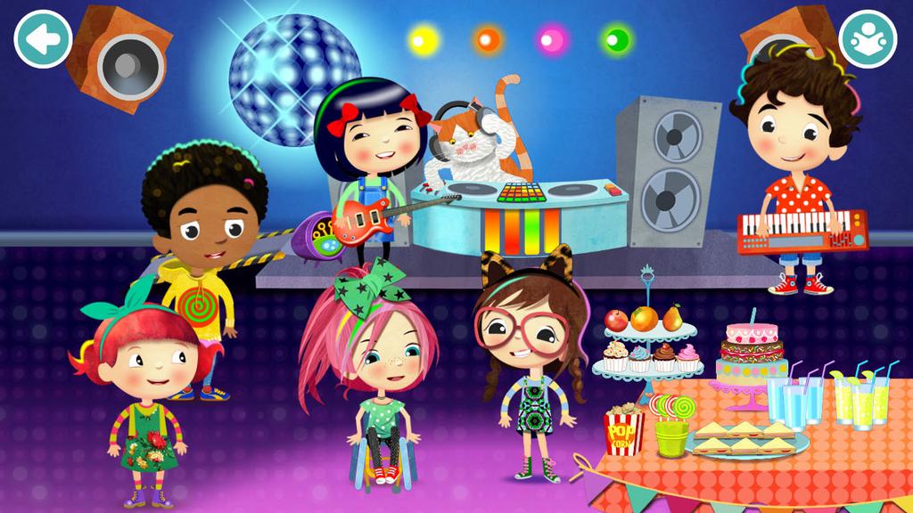 Birthday party It s Pinki s birthday! Tap on Cosmo to play or stop the music.