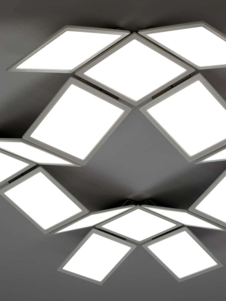 REVEL Design Freedom REVEL offers us the ability to sculpt a ceiling or wall with brightness and texture.
