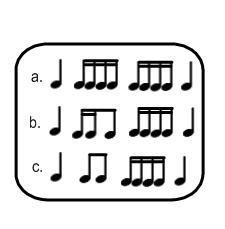 40. LISTENING 41. Does this song sound Major or minor? a. Major b. minor 42. What instrument family do you hear? a. Strings b. Woodwind c. Brass d. Percussion 43.