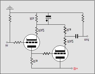amplifier s plate resistor works close enough for most applications. Below is the modified constant-current draw amplifier.