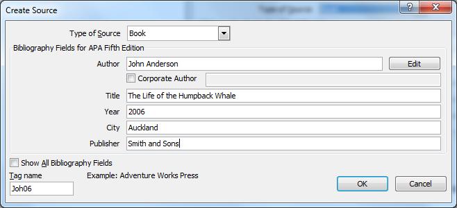Creating Citations and a Bibliography in Word 2010 Introduction Word 2010 is able to automatically create citations and a bibliography for you. To do this, you build up a list of references.