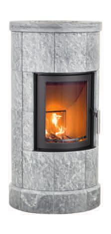 THERMAL MASS STOVES Scan-Line 10 with 4 sections of soapstone H: 1260 mm 4.
