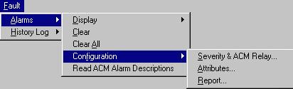 3 Megaplex Level Fault Operations In the Agent mode Megaplex Level, the Fault menu contains options for: Displaying