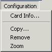 Chapter 1 Edit Configuration Mode 1.4 Card Level Configuration Operations Table 1-20 lists the different management options for the card level.