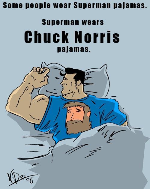 CHAD: Hahaha Chuck Norris JUSTIN: You know I heard Chuck Norris held every record in the Guinness Book of World Records. Superman s Hero: Chuck Norris CHAD: Haha, yeah I think so.