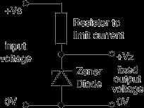 Zener diodes are used to maintain a fixed voltage.