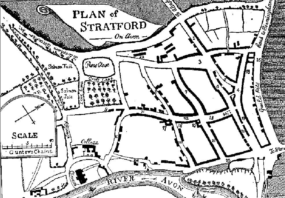 Shakespeare apparently spent more time in Stratford in his final years (although he continued to maintain London connections, including the 1613 purchase of an income