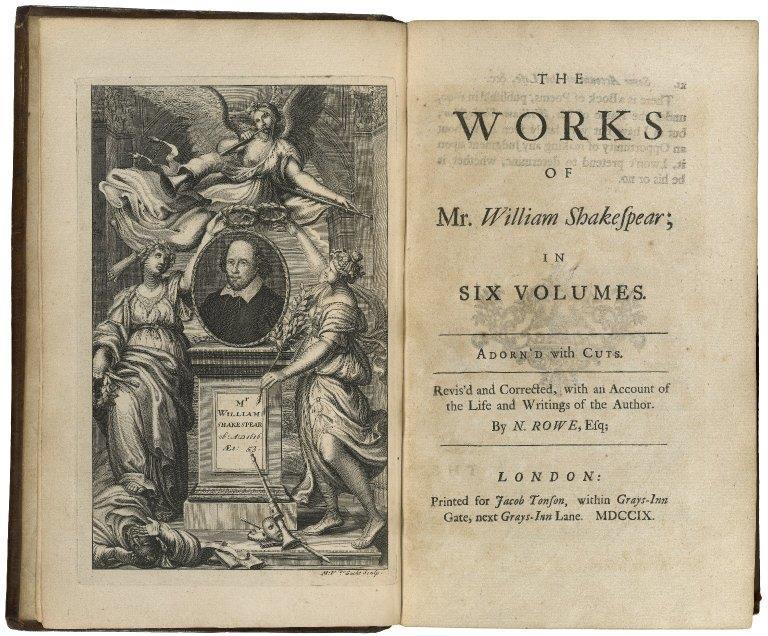 Rowe s edition of Shakespeare In 1709, Nicholas Rowe edits the first modern edition of Shakespeare s works in six-volume set. By century s end, there will be over 50 editions of his works.