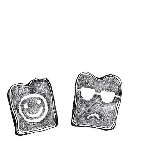 3. My TOAST DOODLES * looked
