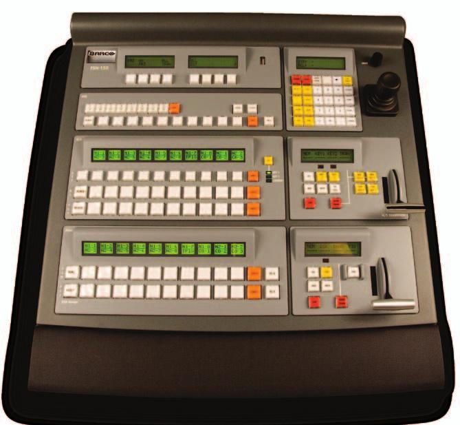FSN-150 Compact Controller Custom Control Section Buttons can be programmed to perform functions such as, macros, preset recalls, freeze, menu access and more.