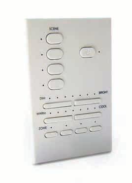 Control intelligent white light fixtures at the touch of a button gives you instantaneous, pushbutton control of the entire range of Philips IntelliWhite fixtures, our family of dimmable, temperature