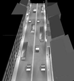 APPLICATION TYPES URBAN ROAD LIGHTS With RJ frontal Type J street optics Urban Avenue, two-way traffic, with two lanes each way
