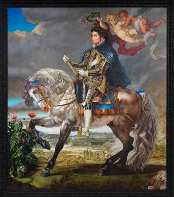 Equestrian Portrait of King Philip II (Michael Jackson)," 2009.