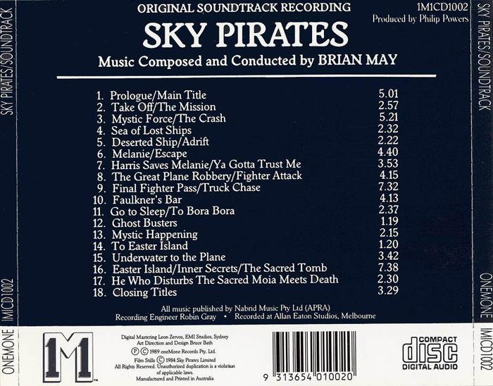 CD (ST) 1M1 1M1CD1002 (AAD) 1989 Music Composed and Conducted by Brian May All music published by Nabrid Music Pty.