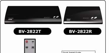 2. Introduction BV 2822T and BV 2822R wireless HD audio/video transmission solution allows users to place their HDTV set or projector where they want, free of the constraint of cables.