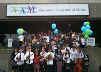 VANCOUVER ACADEMY OF MUSIC You can make a difference Support the Vancouver Academy of