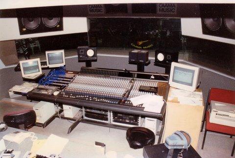 A different shot of the Control Room Stan Satour starting a mix In this photo you can see some