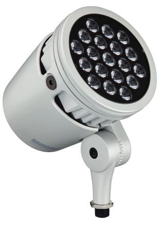Architectural and landscape LED spotlight with solid color light is a high-output, exterior-rated LED lighting luminaire designed for accent and spotlighting.