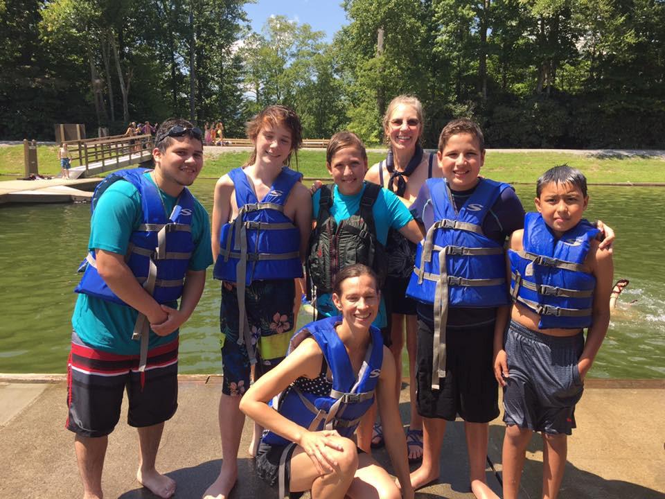 Youth Fellowship Gatherings Splash Day: On August 20, Grace Church sent five youth (accompanied by two responsible adults, of course- Annelle Woggon and the rector) off to splash and play together