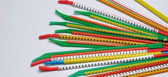 PUSH-ON RING CABLE MARKERS & FLAT RING MARKERS RMS push-on ring cable