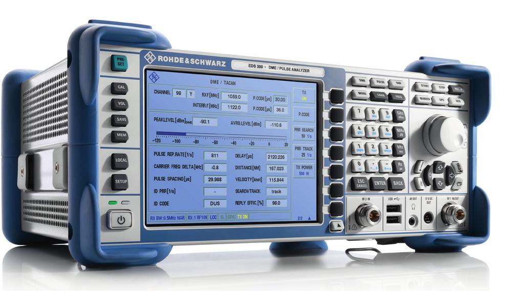 R&S EDS300 DME/Pulse Analyzer Precise distance and pulse analysis