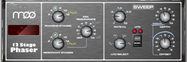 During research of classic pedal flangers we found numerous LFO modulators and stereo splitting techniques. We implemented them all.