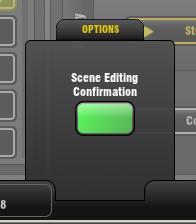 7. Scenes Screen 7.1 Scene Manager page Use this screen to work with the GLD Scene memories.