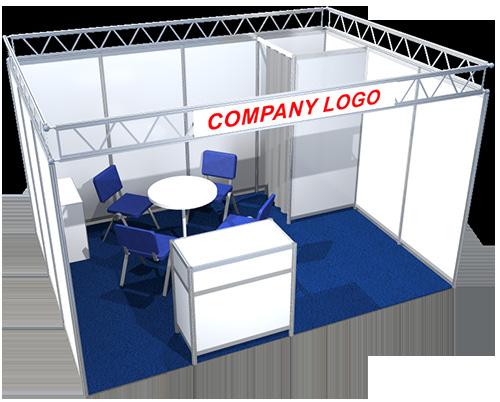 eps format) We have booked a full package stand and order the following additional equipment according to the condition overleaf: (please tick) Door with lock Info desk 00/200x50x0 Table Chair Bar