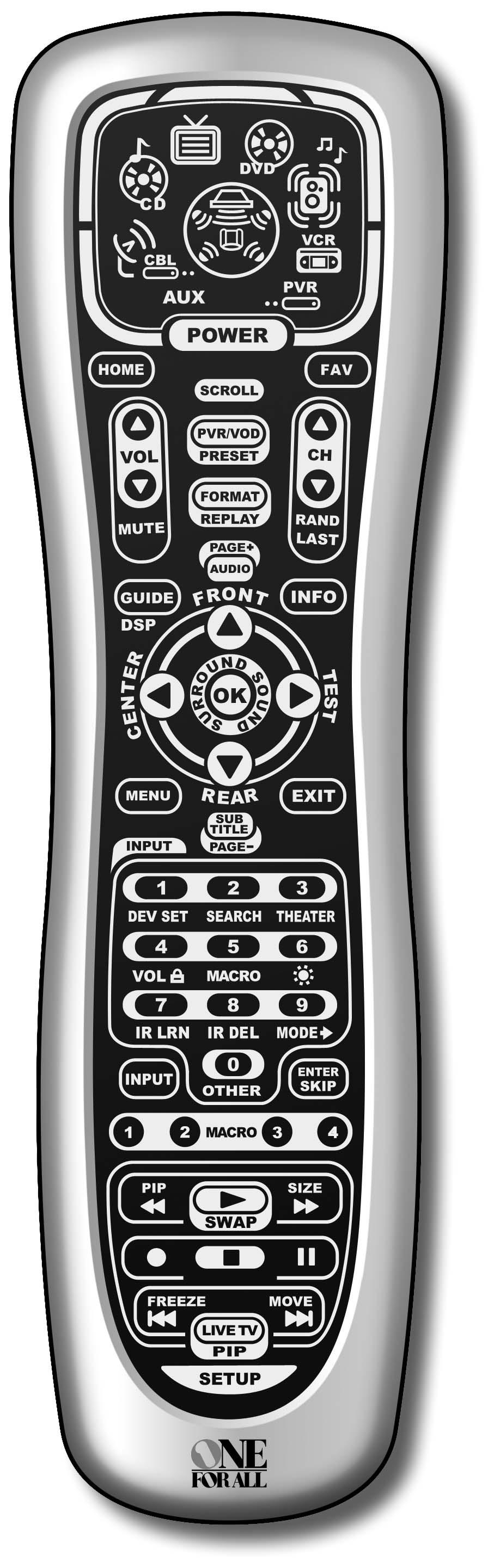 8-Device Universal Remote Control With