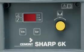 The SHARP K includes an integrated compressor allowing a great autonomy. Input voltage: 0 V single-phase on domestic socket-outlet A.