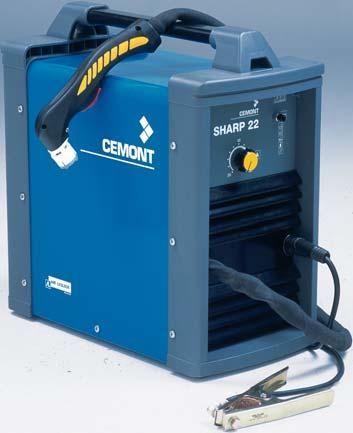 Plasma cutting process installation for all conducting metals. Inverter technology. Single-phase input voltage.
