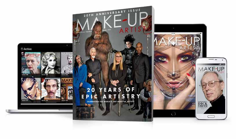 ABOUT Our Mission: THE FIRST of its kind, Make-Up Artist magazine is the industry s go-to source for complete information about practical effects and beauty make-up.