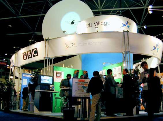 EBU Village DVB figured largely in many of the exhibits in the Village.
