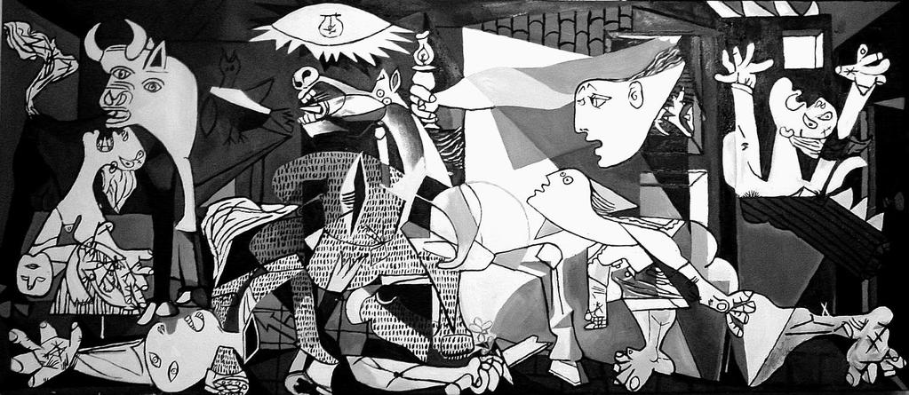 SECTION 1-EXPRESSIVE ART STUDIES (continued) Guernica, Pablo Picasso, 1937. 4. Artists sometimes paint images of war or conflict.