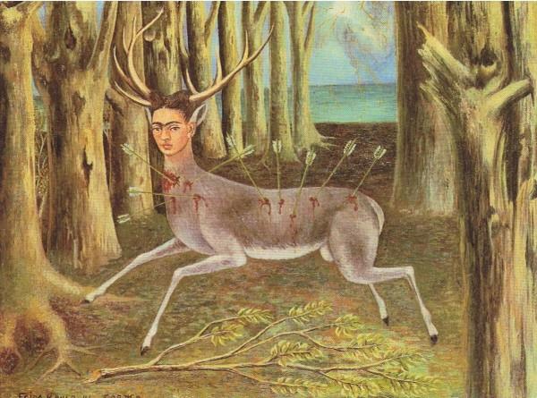 SECTION 1-EXPRESSIVE ART STUDIES (continued) The wounded deer, Frida Kahlo, 1936 6. Artists often find creative ways to represent themselves.