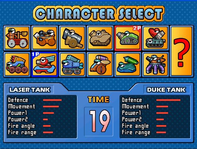 mode with the and buttons and press the button OK After selecting game mode, you should see a screen like the left figure Select a character referring to Table 81 If you select the?
