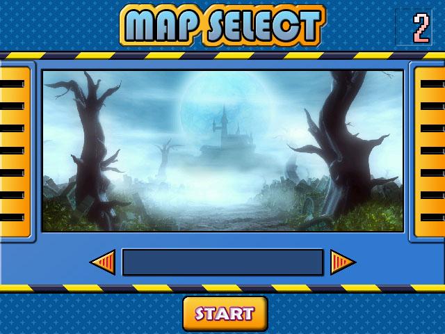 96 Entertainment Selecting a map After buying items, you should see a screen like the left figure Select a map with the